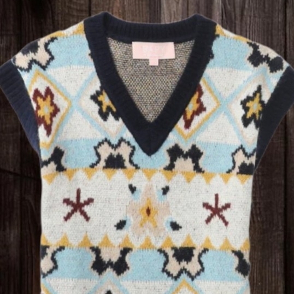SOLD!! BAPY Intarsia Knot Sweater